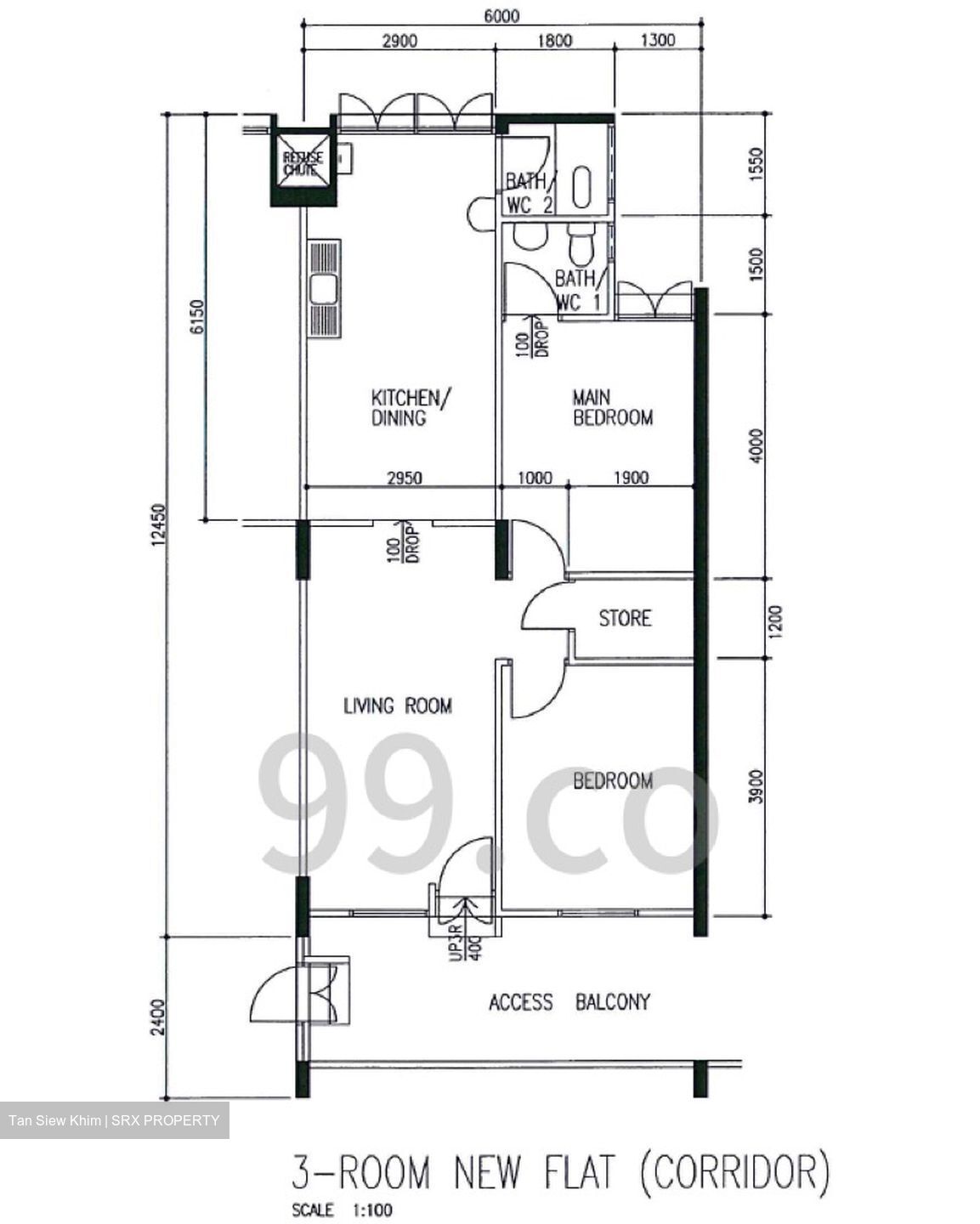 Blk 138 Bedok North Street 2 (Bedok), HDB 3 Rooms #618189061